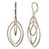 Anne Klein Gold Colour Layered Drop Earrings
