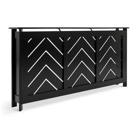 Habitat Chevron Large Radiator Cover - Black