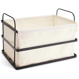 Habitat 14L Industrial Handled Wire Storage Basket - White