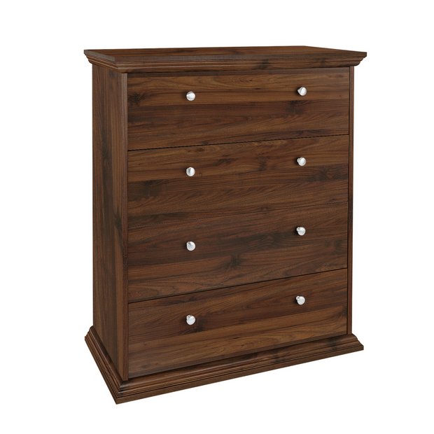 Buy HOME Canterbury 4 Drawer Wide Chest Walnut Effect at Argos.co.uk