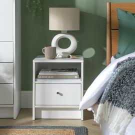 Argos Home Malibu 1 Drawer Bedside Table