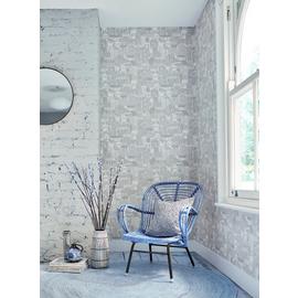 Scion Stockholm Overlaid Buildings Grey Wallpaper