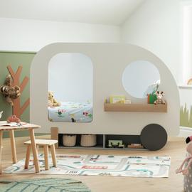 Habitat Eddie Novelty Caravan Single Bed Frame - White