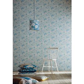 Scion Kelda Marine Blue Wallpaper