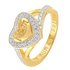 Moon & Back 9ct Gold Plated 'My Mum, My Friend' Ring -Q