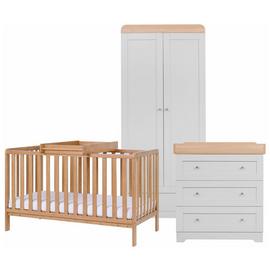 Tutti Bambini Malmo 3 Piece Nursery Furniture Set - Grey
