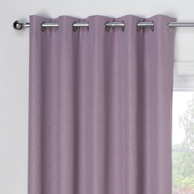 Buy Julian Charles Luna Blackout Curtains 167x182cm Mauve