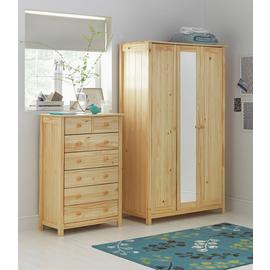 Argos Home New Scandinavia 3 Door Mirrored Wardrobe