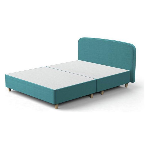 divan base argos ~ buy silentnight studio double curved bed frame teal at divan base argos ~ buy silentnight studio double curved bed frame teal at