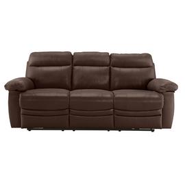 Argos Home New Paolo 3 Seater Power Recliner Sofa -Chocolate
