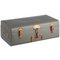 Habitat Small Trunk with Copper Clasps - Grey
