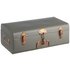 Habitat Small Trunk with Copper Clasps - Grey