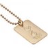 Gold Plated Tottenham Dog Tag & Ball Chain