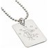 Silver Plated Rangers Dog Tag & Ball Chain.
