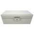 Cream Faux Leather Jewellery Box with Lock
