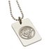 Silver Plated Manchester City Dog Tag & Ball Chain