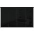 Sliding Wardrobe Door Kit W2997mm Black Glass.