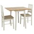 Argos Home Kendal Extendable Wood Table & 2 Chairs -Two Tone