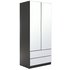 Argos Home Sandon 2 Door 2 Drawer Mirrored Wardrobe - Black