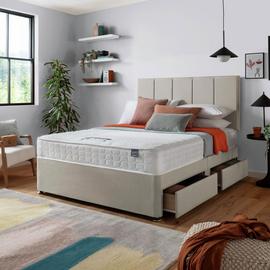 Silentnight Hatfield Small Double 4 Drawer Divan Bed - Sand