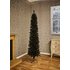 Premier Decorations 7ft Pencil Pine Christmas Tree - Black