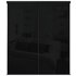 Sliding Wardrobe Door Kit W1803mm Black Glass.