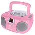 Groov-e GVPS713/PK Boombox CD Player with Radio - Pink