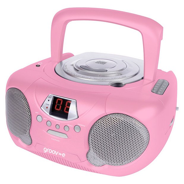 Buy Groove GVPS713/PK Boombox CD Player with Radio Pink at Argos.co