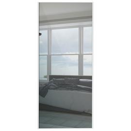 Spacepro Silver Frame Mirror Sliding Door 36Inch