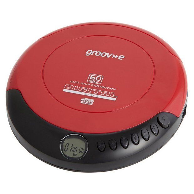 Buy Groove GVPS110/RD Retro Personal CD Player Red Personal CD players and cassette players