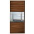 Sliding Wardrobe Door W914mm 3 Panel Walnut & Mirror