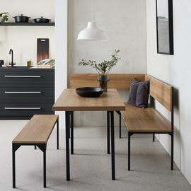 Argos Home Loft Living Dining Table & 2 Benches