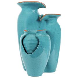 Streetwize Garden Azure Grecian Pots Solar Water Feature