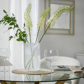 Habitat Alabaster Glass Vase - Clear