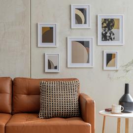Habitat Pack of 6 White Wooden Picture Frames