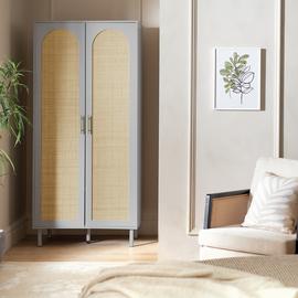 Habitat Monica 2 Door Wardrobe - Grey