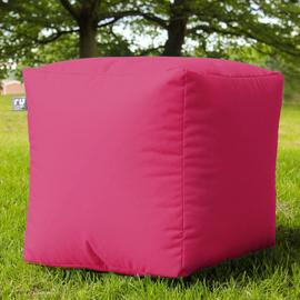 rucomfy Indoor Outdoor Cube Bean Bag - Pink