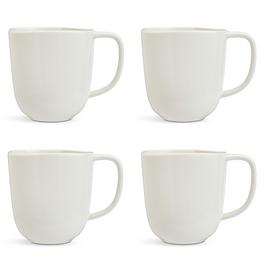 Habitat x Scion Set of 4 Stoneware Mugs - White