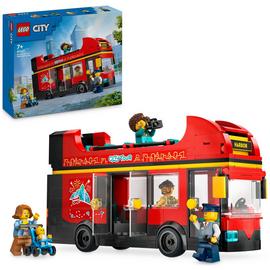 LEGO City Red Double-Decker Sightseeing Bus Toy Set 60407