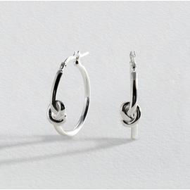 Revere Sterling Silver Knot Hoop Earrings