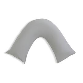 Habitat Cotton Rich 180 TC V Shape Pillowcase Pair-Dove Grey