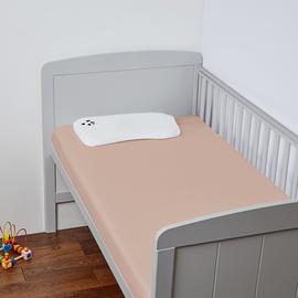 Panda Plain Pink 320TC Kids Fitted Sheet