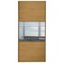 Sliding Wardrobe Door W914mm 3 Panel Oak & Mirror