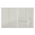 Sliding Wardrobe Door Kit W2997mm Soft White Glass