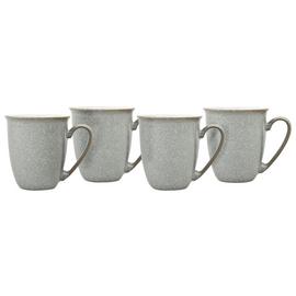 Denby Elements Set of 4 Stoneware Mugs - Grey