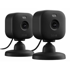 Blink Mini 2 Plug-In CCTV Smart Security Camera Black 2 Pack