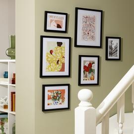 Habitat Pack of 6 Black Wooden Picture Frames