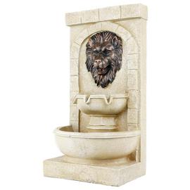 Streetwize Garden Lion Head Solar Water Feature