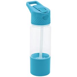 Smash Snack And Sip Blue Sipper Water Bottle - 450ml