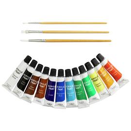 Argos Home Pack Of 12 Acrylic Paints - Multicoloured